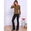 INSPIRE CHIC Women's Casual Crew Neck Long Sleeve Button Down Tops - 4 of 4