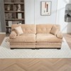SKRAN Two-seat Sectional Sofa Modular Deep Seat Sofa Couch Chenille Sofa Sleeper Comfy Upholstered Furniture for Living Room Apartment Studio - 2 of 4