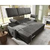 AMERLIFE 2 in 1 Pull Out Sofa Bed with Storage Chaise - 2 of 4