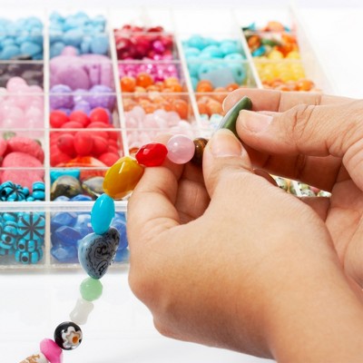Juvale 3 Pack Bead Storage Organizer Box with 36 Grids and Removable Dividers - Plastic Container Tray for Craft and Jewelry - image 2