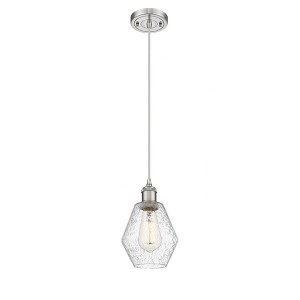 Cindyrella - 1 Light Cord Hung Mini Pendant In Industrial Style-10 Inches Tall and 6 Inches Wide - 1 of 1