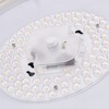 C Cattleya Brushed Nickel Dimmable 25-Watt Selectable LED Flush Mount 3000K/4000K/5000K with Acrylic Shade - image 4 of 4