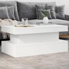 vidaXL Coffee Table White Engineered wood Medium Coffee Table - 3 of 4