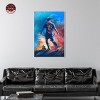 Notoriart Bold and Colorful Soccer Player Soccer Wall Art Framed - 2 of 4