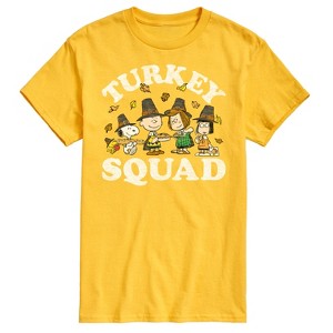Men's - Peanuts - Turkey Squad Short Sleeve Graphic T-Shirt - 1 of 4