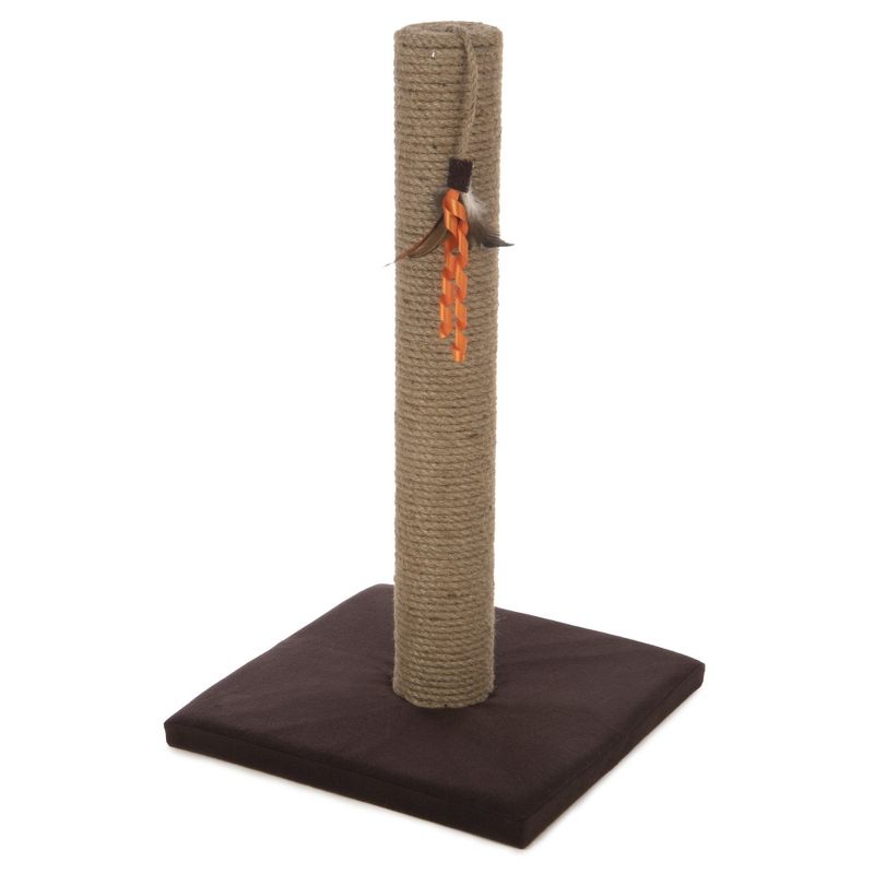 SmartyKat Simply Scratch Cat Scratching Post with Feather & Ribbon Toy, 2 of 4