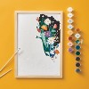 Halloween Craft Floral Ghost Paint-by-Number Kit - Mondo Llama™ - 3 of 4