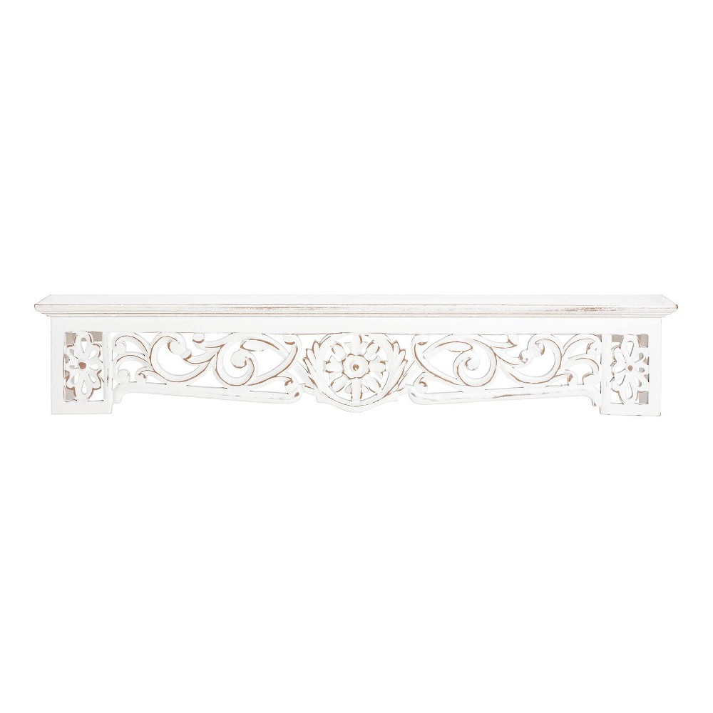 Photos - Wall Shelf Brewster 30" Morris White Ledge Shelf