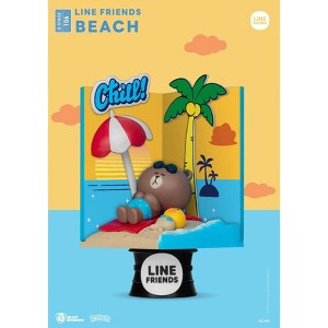 Line Friends Diorama Stage-106-Line Friends-Beach (D-Stage) - 1 of 4