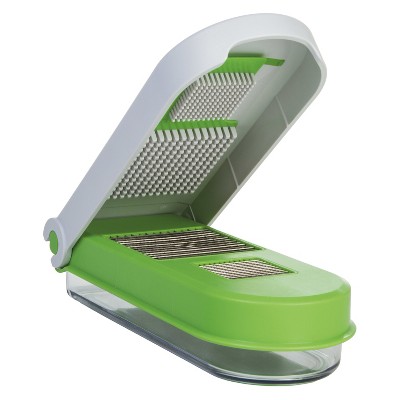 Prepworks Onion Chopper: Manual Veggie Dicer, 2 Stainless Steel Blades, Dishwasher-Safe, Clear, 3-Piece Set