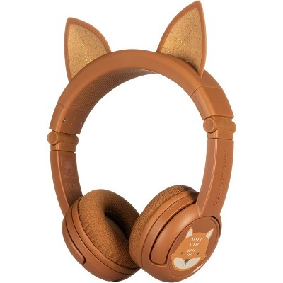 ONANOFF BuddyPhones Explore+ Kids Headphones - Volume Limited To 85dB, Foldable, With Mic & BuddyJack For Sharing (Cool Blue)