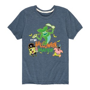 Boys' - SpongeBob SquarePants - It Be Halloween Matey Short Sleeve Graphic T-Shirt - 1 of 4