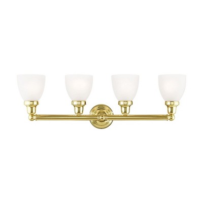 Livex Lighting Classic 4 - Light Vanity in  Polished Brass