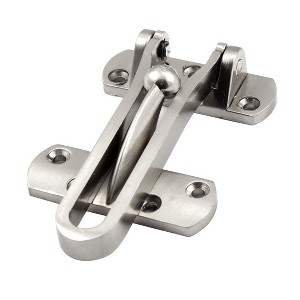 Unique Bargains Household Hotel Metal Security Door Buckle Silver Tone 4" x 2.5" x 0.8" - 1 of 4