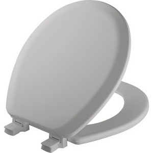 Mayfair by Bemis Cameron Round Silver Enameled Wood Toilet Seat - 1 of 1