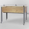 CedarCraft Self-Watering Cedar Planter Rectangular Outdoor Garden Bed Natural 21"x47"x32" - 4 of 4