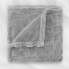 Sunbeam 50"x60" Electric Throw Jacquard Faux Shearling Heated Blanket Light Marble Gray - 3 of 4