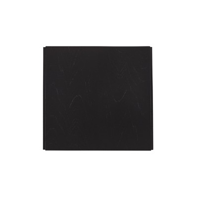 Torino 48" Extendable Solid Rubberwood Square Dining Table in Black