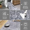 Vintage Washable Area Rug Non Slip Non Shedding Traditional Floor Cover with Floral Print Stain Resistant Indoor Foldable Mat for Living Room Bedroom - 4 of 4