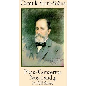 Piano Concertos Nos. 2 and 4 in Full Score - (Dover Orchestral Music Scores) by  Camille Saint-Saëns (Paperback) - 1 of 1