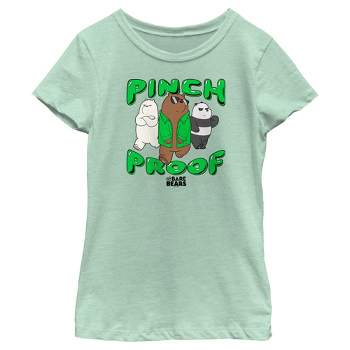 Girl's We Bare Bears St. Patrick's Day Pinch Proof T-Shirt