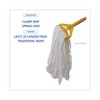 Boardwalk Mop Head, Looped, Enviro Clean With Tailband, Large, White, 12/Carton - 3 of 4