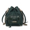 MKF Collection Azalea Women's vegan leather Bucket shoulder Bag by Mia K - Olive - 2 of 4