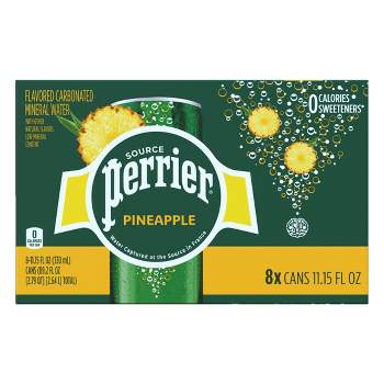 Perrier Pineapple Flavored Sparkling Water - 8pk/11.15 fl oz Cans