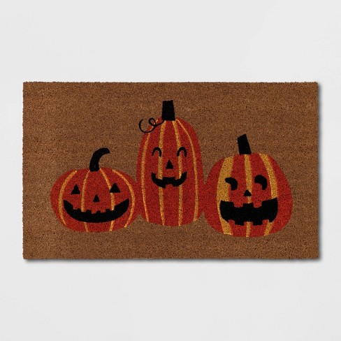 Clearance! EQWLJWE Halloween Pumpkin Doormat Waterproof Large