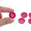 Unique Bargains Resin Craft DIY Round Flat 4-Hole Replacement Sewing Buttons 10 Pcs - 4 of 4
