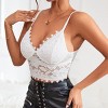 Clearlove Women's Sexy Clothing Rimless Bralette Push Up Sticky Bra Vest Sleeveless Backless Halterneck Crop Top Bra Vest Women's Shirt Neck Deep - 3 of 4