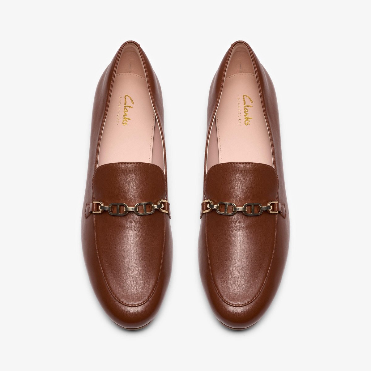 Обувь Clarks Womens Tamna Iris Tan Leather Shoes 9 Medium — фото 7