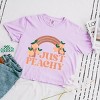 Simply Sage Market Just Peachy Rainbow Boxy Crop Top - 2 of 4