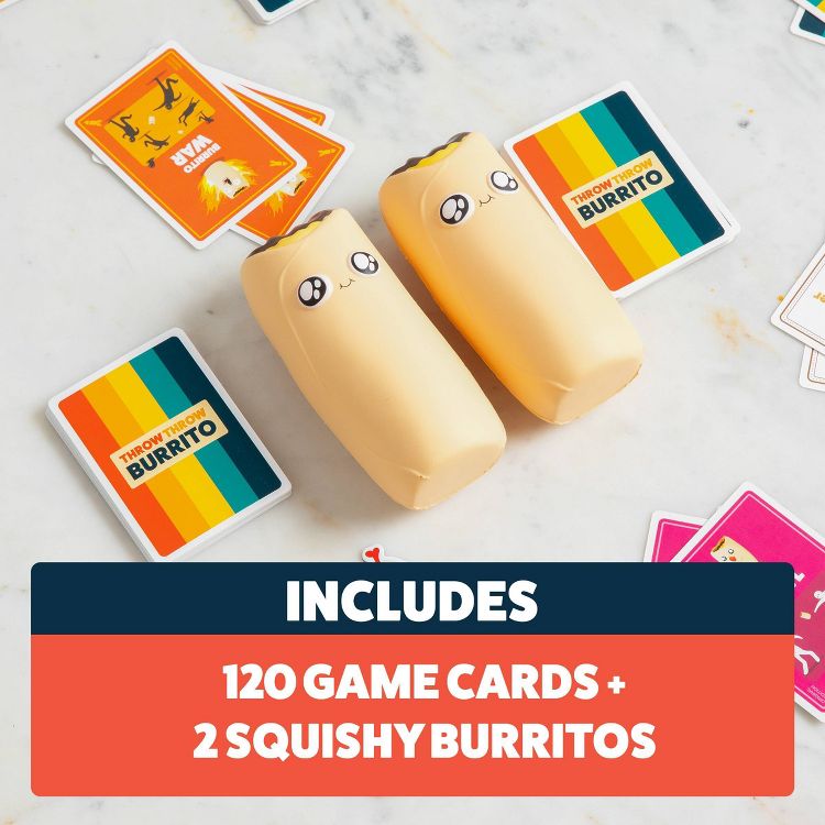 Throw Throw Burrito by Exploding Kittens - A Dodgeball Card Game: Quick 15-Minute Party Fun with 2-6 Players, 3 of 7