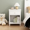 Rbied 26.77''H Wooden Nightstand with Drawer and Open Shelf for Kids, Adults - 4 of 4