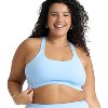 POPSUGAR PS Strappy Sports Bra for Women Dawn - Criss-Cross Back Padded Yoga Bra Workout Tops & Removable Cups - 2 of 4