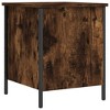 vidaXL Storage Bench Smoked Oak 15.7 in.x16.7 in.x19.7 in. Engineered Wood - 2 of 4