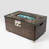 Racxily 32" Propane Gas Fire Pit Table, 50000 BTU Rectangular Fire Pit, Tile Tabletop for Outside Patio Deck Garden Courtyard-Brown - 4 of 4