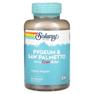 Solaray Pygeum & Saw Palmetto with CranActin, 180 VegCaps - 1 of 2