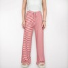 Anna-Kaci Lounge Women's Striped Drawstring Lounge Pants with Wide Leg and Soft Stretch Fabric - 4 of 4