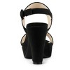 Allegra K Women's Slingback Platform Chunky High Heel Adjustable Buckle Strap Sandals - 4 of 4