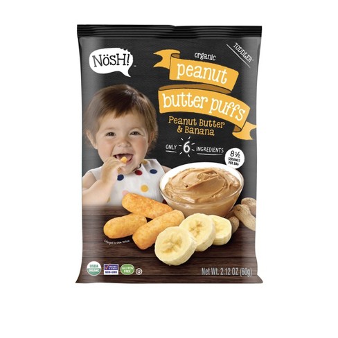 Nosh Peanut Butter Banana Baby Puffs 2 12oz Target