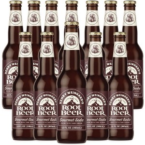Henry Weinhard's Root Beer 12 Pack | 12oz Glass Bottles | Classic American Flavor | Premium Craft Soda - 1 of 1