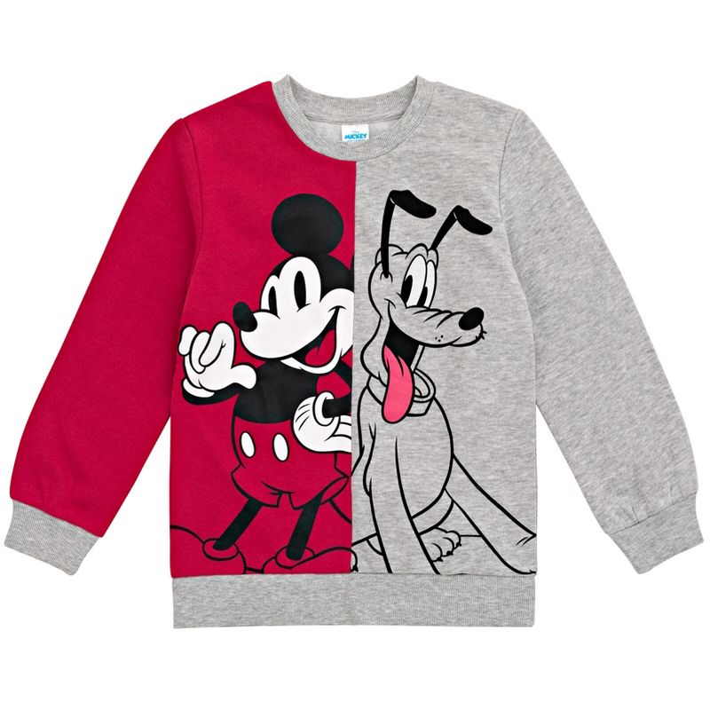 Disney Lion King Mickey Mouse Pixar Cars Lightning McQueen Simba Pluto Sweatshirt Toddler to Kids, 1 of 8