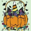 Girl's Design By Humans Halloween Unicorn By Desdymona T-Shirt - 2 of 2