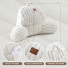 Amelie Home Faux Fur Backrest Reading Pillow with Pockets - 4 of 4