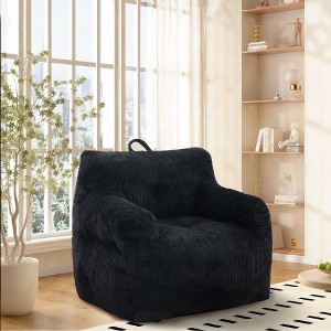 CAVINAS Oversize Bean Bag Sofa Chair for Adults, Bean Bag Chair with High Density Memory Foam & Armrest - 1 of 4