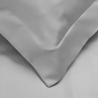 1000 Thread Count Grey Lyocell-Blend Full/Queen Duvet Cover Set