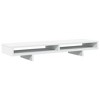 Aghana Digitals White Engineered Wood Monitor Stand with 2 Storage Compartments, 39.4x10.6x5.9", - 2 of 4