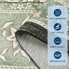 Floral Area Rug Ultra-Soft Faux Wool Non-Slip Throw Carpet Stain-Resistant Easy Clean Floor Mat for Bedroom Living Room - 4 of 4